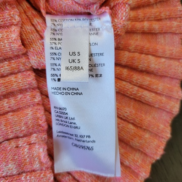 Anthropologie‎ Pink Knit High-Neck Pullover Stretch Tank Top Size Small - Picture 7 of 10